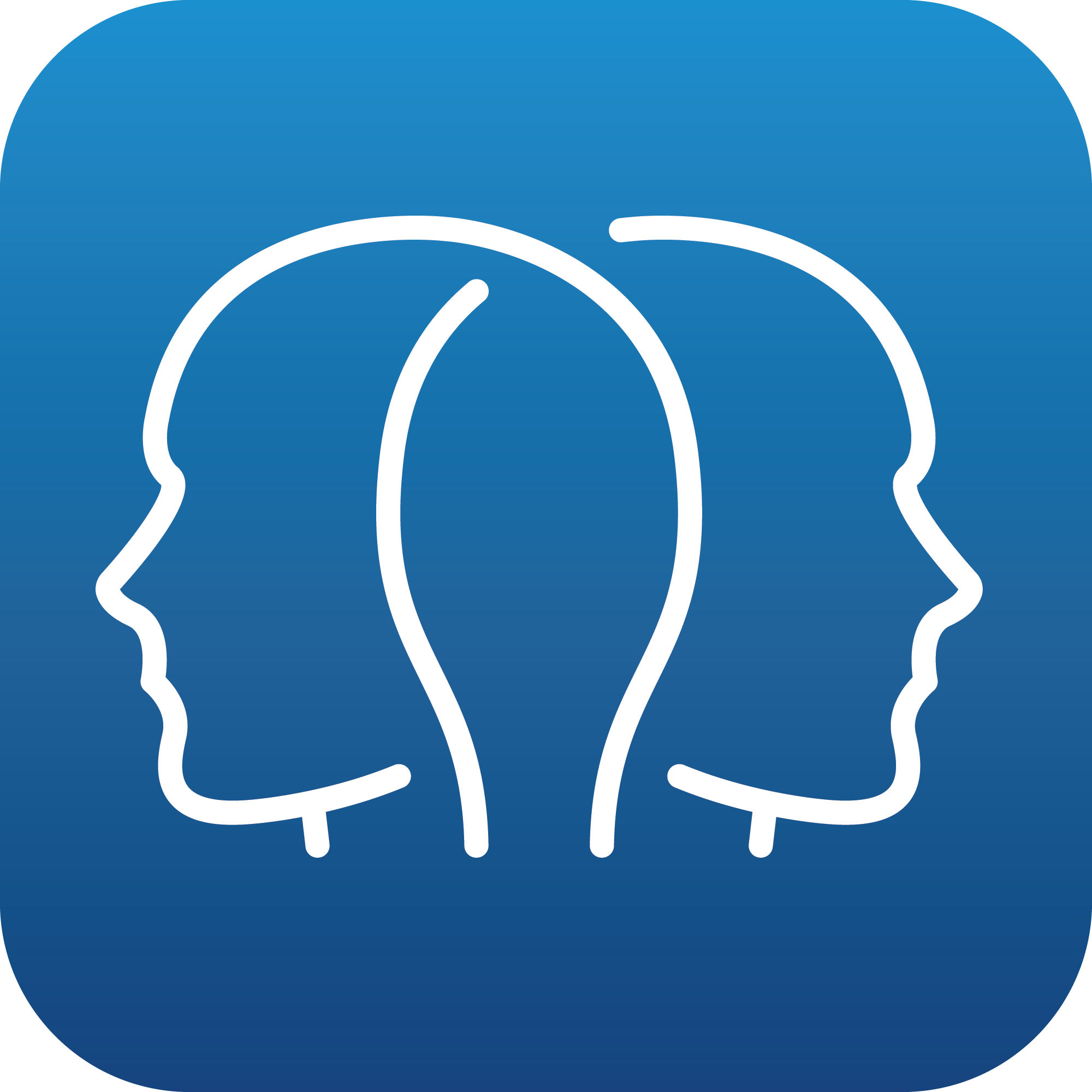 Icon of two head silhouettes