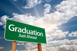 Graduation just Ahead sign