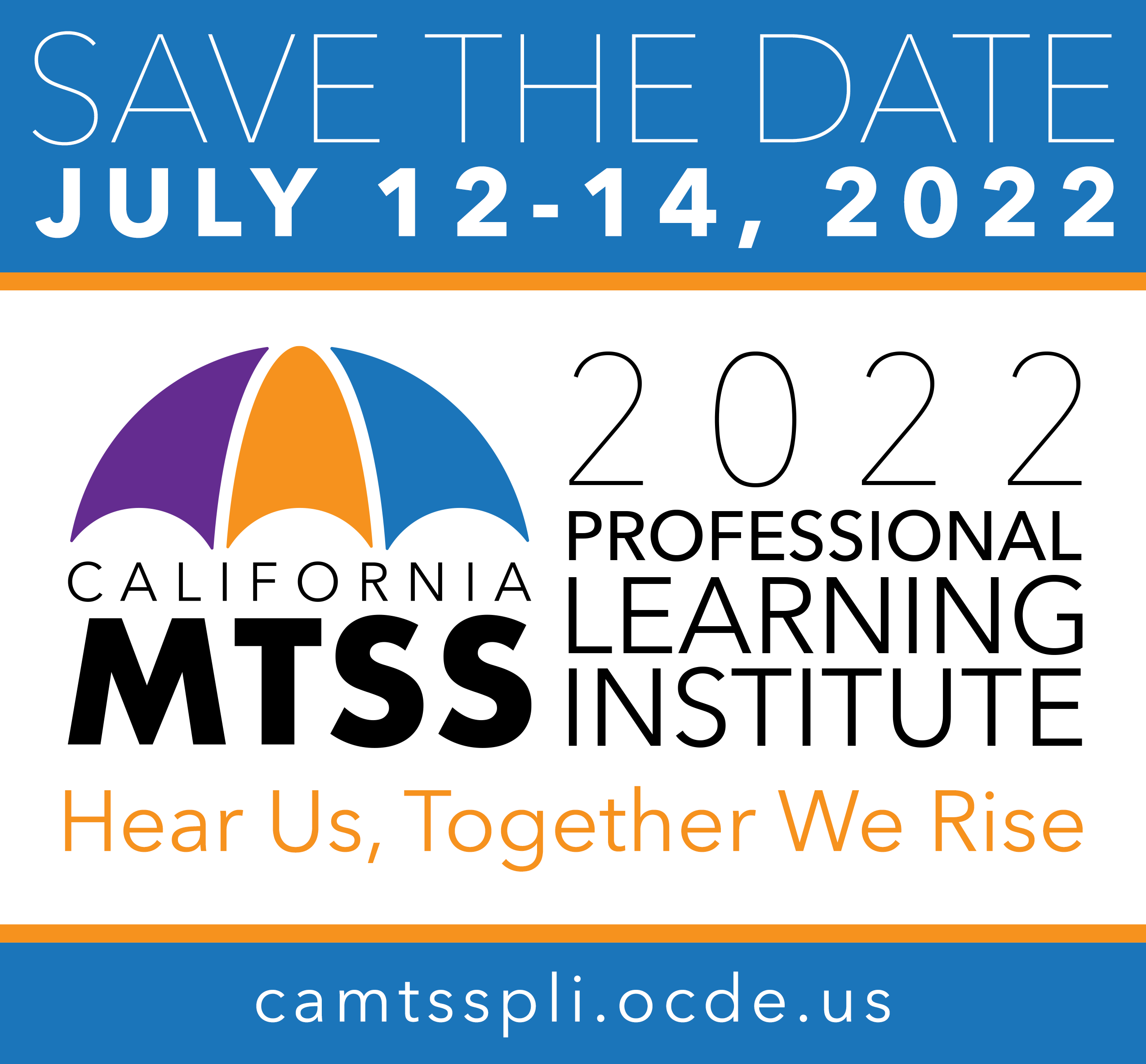 OCDE California MTSS Professional Learning Institute