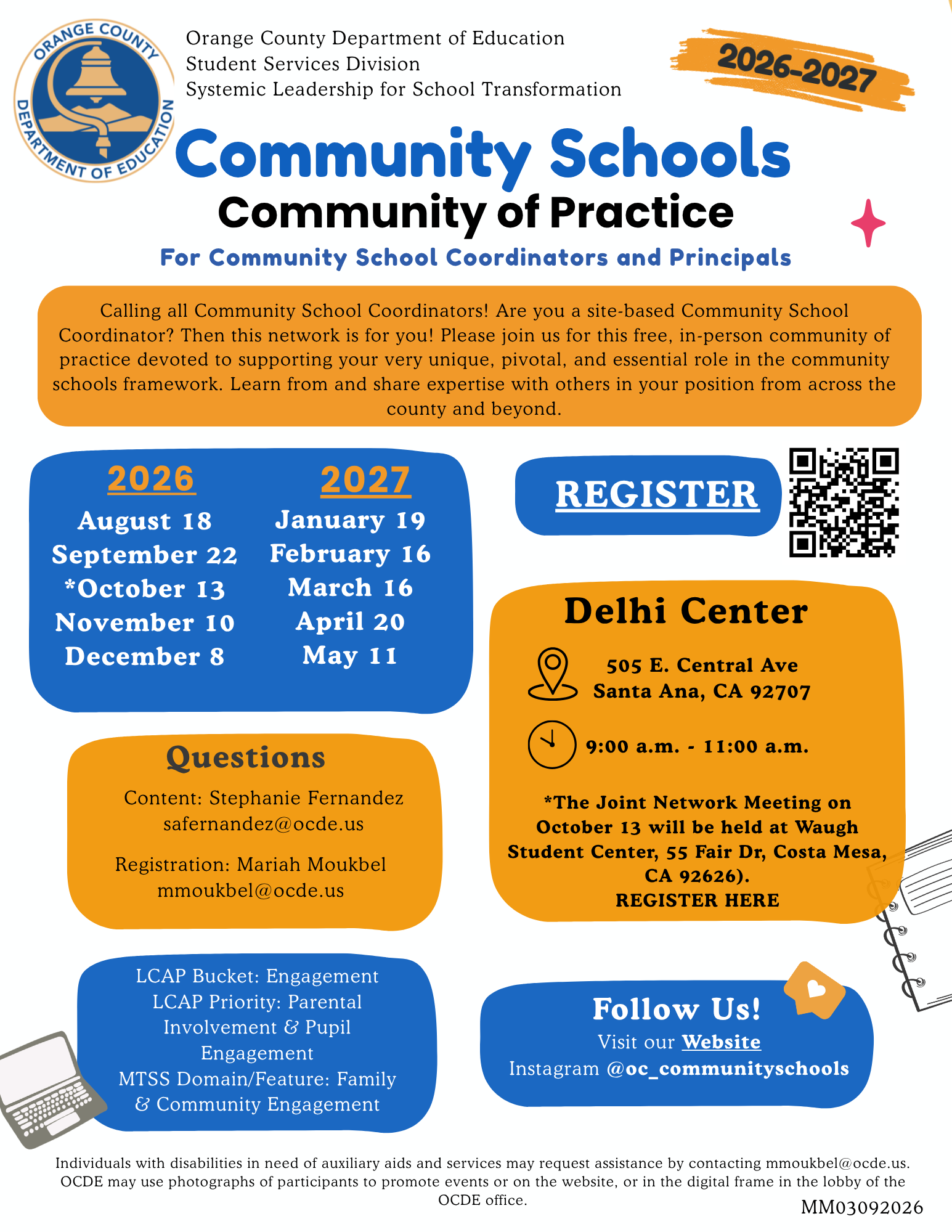 Community Schools CoP Flyer