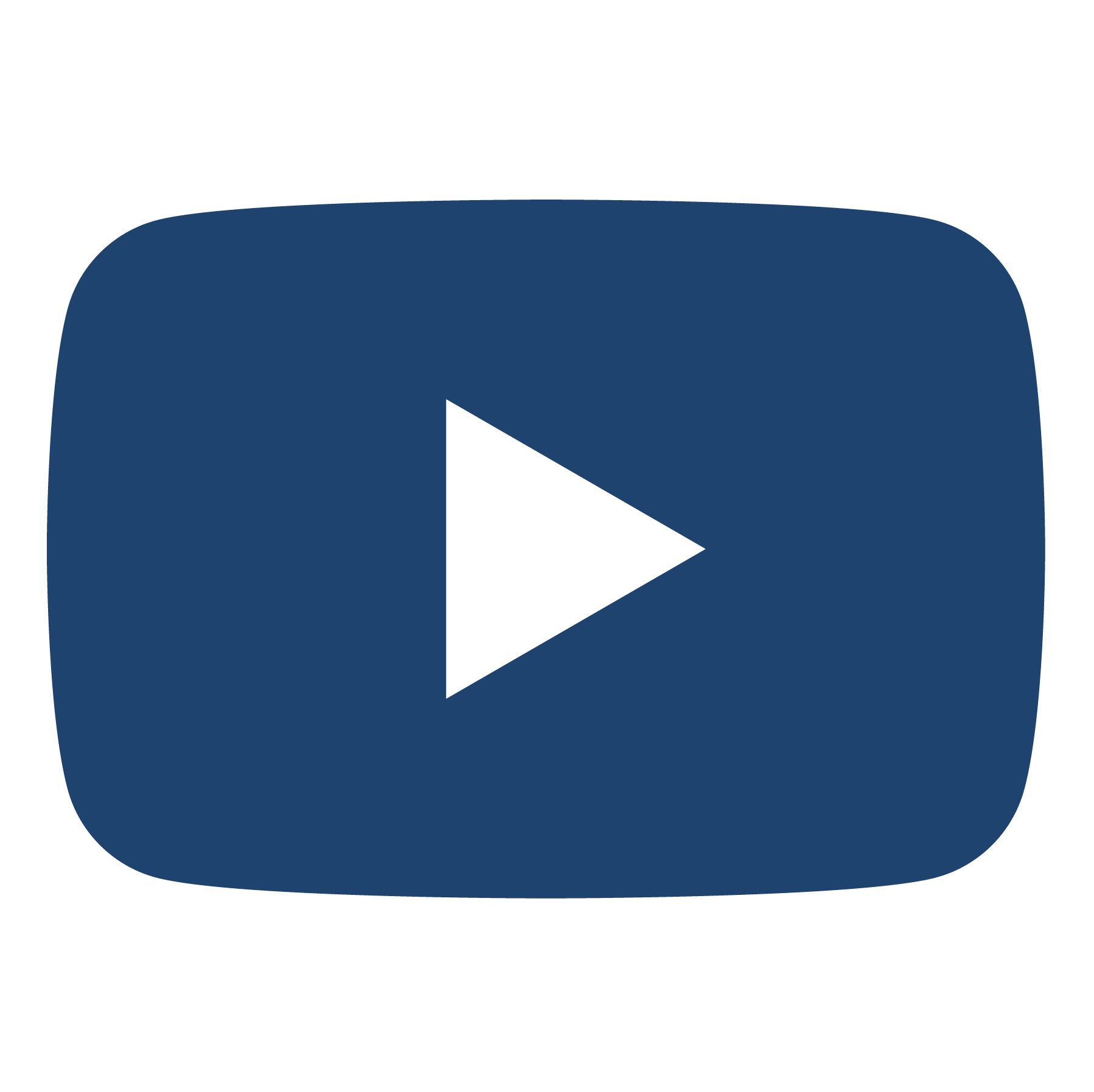 YouTube logo blue