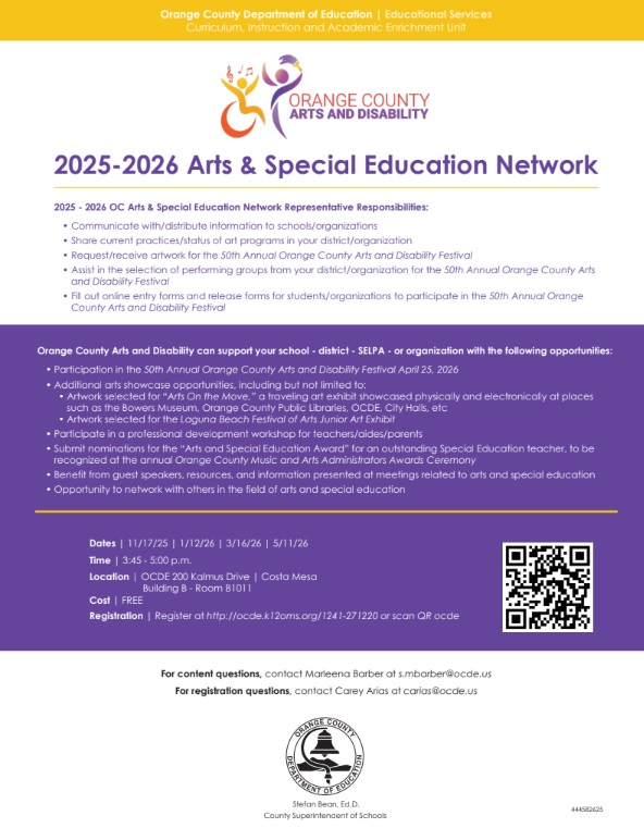 Thumbnail for 2025-2026 Arts & Special Education Network