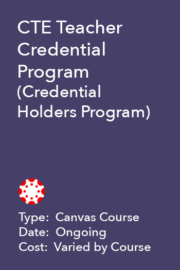 CDE Teacher Credential Program - Credential HOlders Program