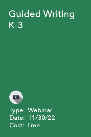 Guided Writing K-3