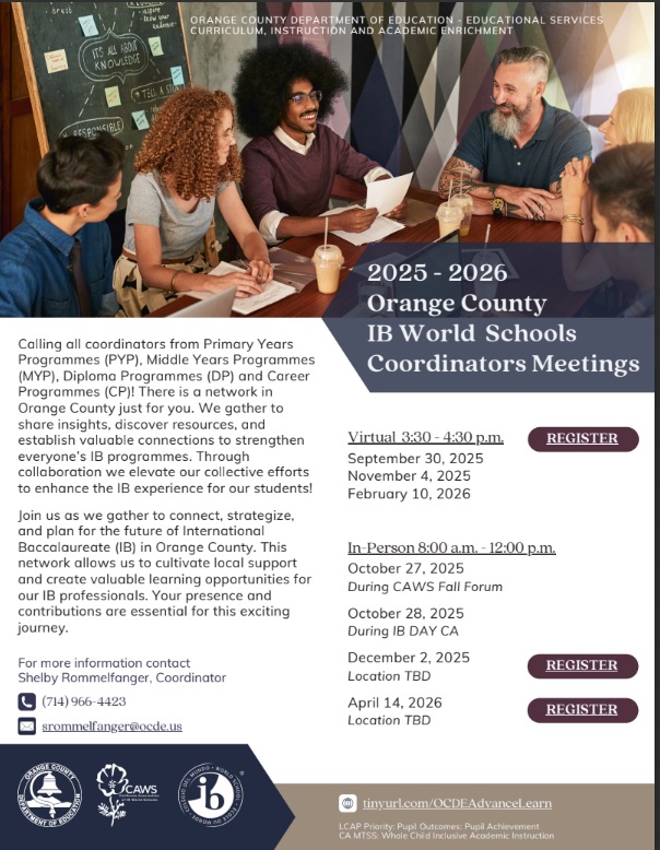 Thumbnail for 2025-2026 Orange County IB World Schools Coordinators Meeting