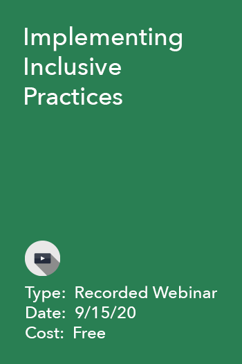 Implementing Inclusive Practices