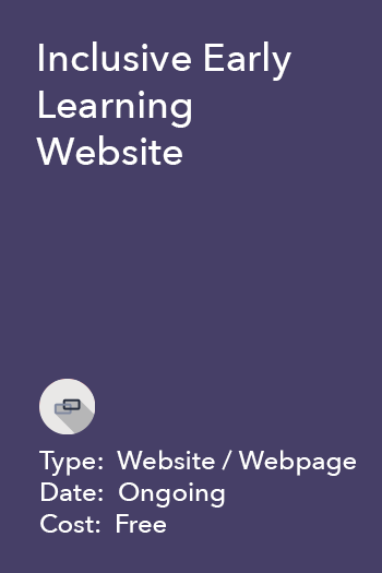 Inclusive Early Learning Website