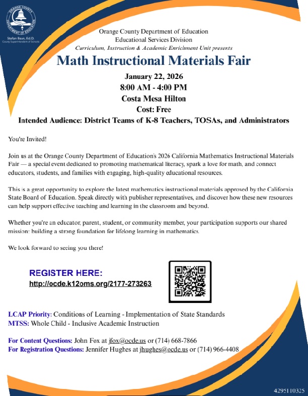 Thumbnail for Math Instructional Materials Fair