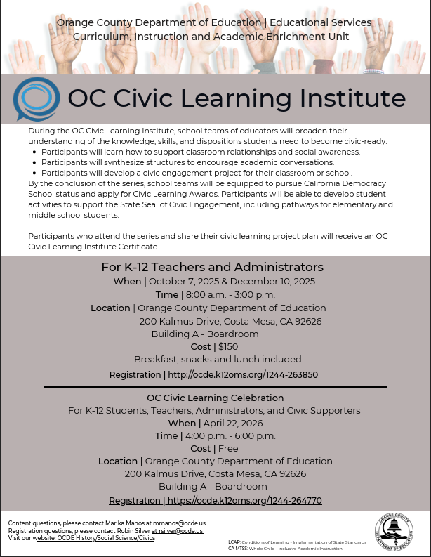 Thumbnail for OC Civic Learning Institute