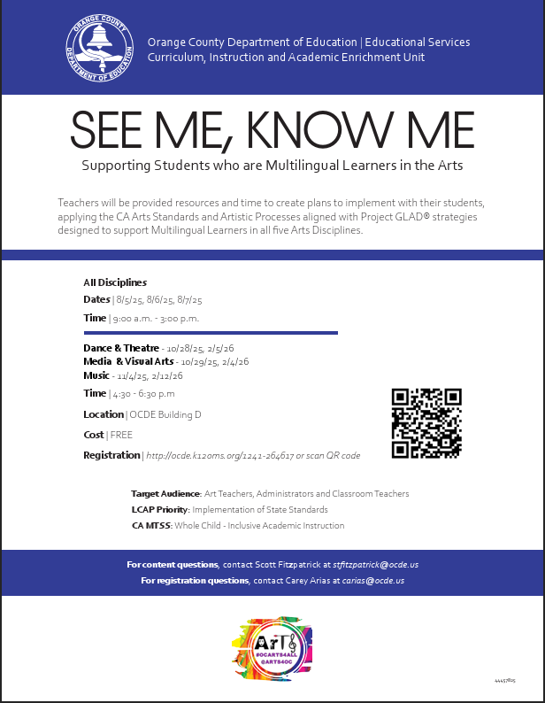 Thumbnail for See Me, Know Me: Supporting Students who are Multilingual Learners in the Arts