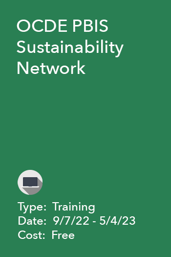OCDE PBIS Sustainability Network