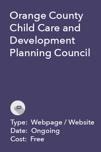 Orange County Child Care and Development Planning Council
