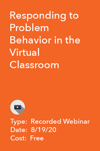 Responding to Problem Behavior in the Virtual Classroom